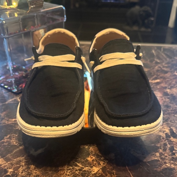 Hey Dude Wendy Doodle Black Graphic Shoes - Women’s Size 9 - Picture 3 of 10